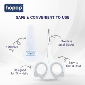 Hopop Baby Nail Scissor for New Born | Baby Nail Cutter Tool for 0+Months