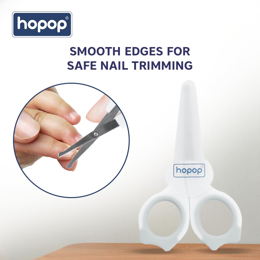 Hopop Baby Nail Scissor for New Born | Baby Nail Cutter Tool for 0+Months