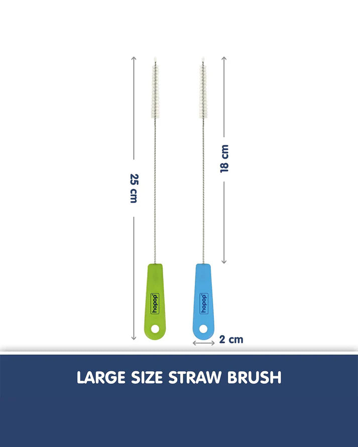 Hopop Easy Straw Cleaning Brush-Stainless Steel | Nylon Bristles