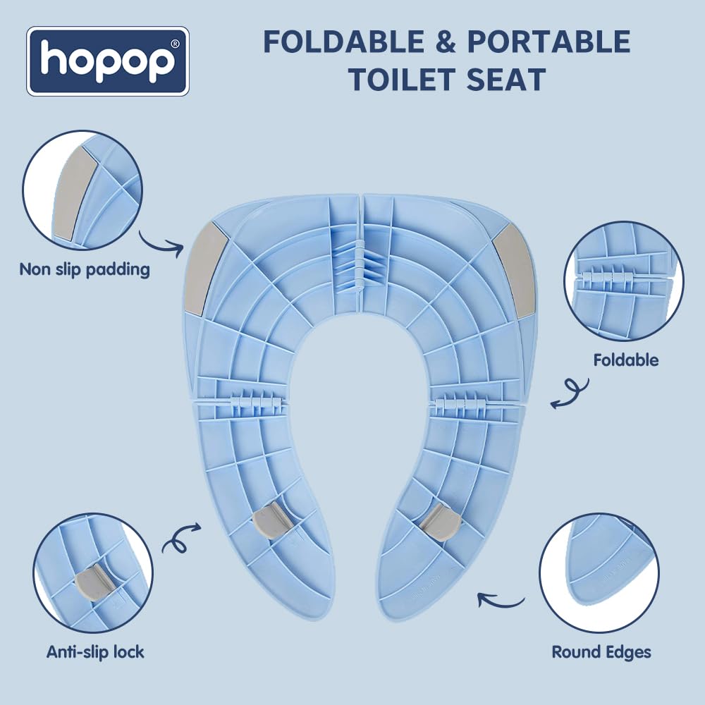 Hopop Foldable & Portable Toilet Seat for Kids | Travel Friendly Potty Training Seat | Lightweight & Easy to Clean Potty seat | Suitable from 6 Months to 4 Years | Blue
www.usmile.toys