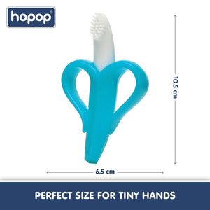 Hopop Silicone Teether for 3 to12 Months Baby | Banana Teether