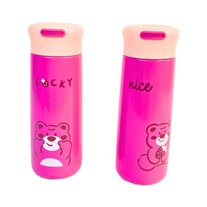 Keep drinks at the perfect temperature with these adorable strawberry bear design insulated stainless steel water bottles, ideal for kids' school or daily use. Fun and practical from uSmile.toys."