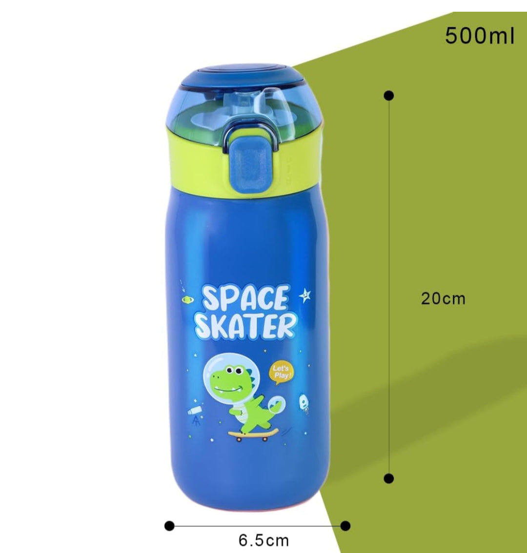 "Keep drinks perfectly warm or cool with this anti-leak insulated stainless steel sipper bottle for kids, adorned with an enchanting 'Magic Dream' unicorn design. Ideal for school and travel from uSmile.toys." www.usmile.toys