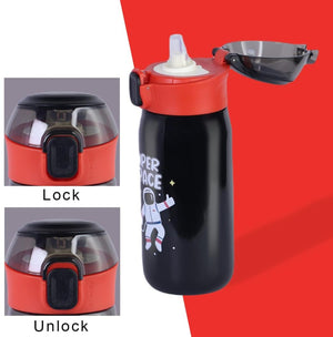 "Keep drinks perfectly warm or cool with this anti-leak insulated stainless steel sipper bottle for kids, adorned with an enchanting 'Magic Dream' unicorn design. Ideal for school and travel from uSmile.toys." www.usmile.toys