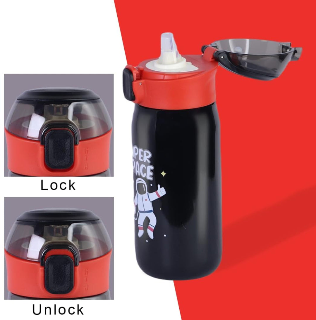 "Keep drinks perfectly warm or cool with this anti-leak insulated stainless steel sipper bottle for kids, adorned with an enchanting 'Magic Dream' unicorn design. Ideal for school and travel from uSmile.toys." www.usmile.toys
