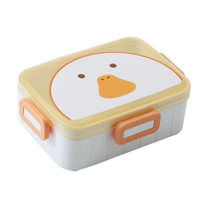 Stackable cartoon animal lunch containers for children, made of insulated plastic for school meals and snacks www.usmile.toyd