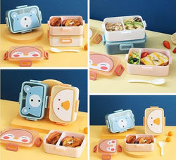 Insulated Plastic Lunch Box for School or Office