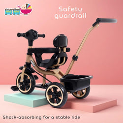 Tricycle for toddlers and young children, 4-stage convertible design with parent control, shop at www.usmile.toys