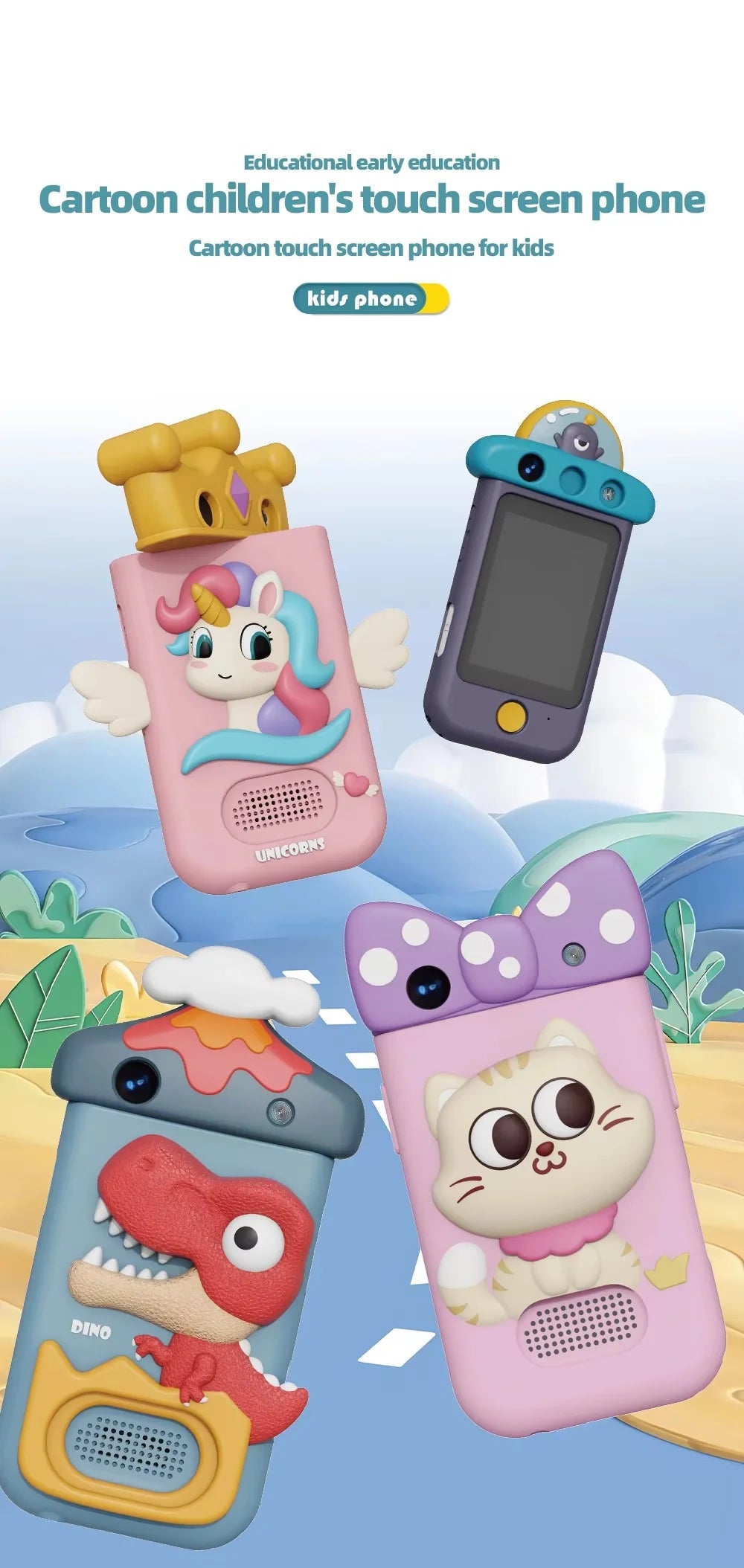Kids Smartphone with 360° Rotating Camera – Cute Cat Design | Photo & Video Camera for Children

www.usmile.toys