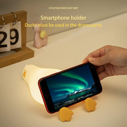 Silicone Night Lamp For Kids - Lying Flat Duck