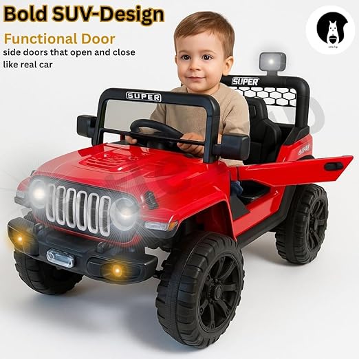 Electric Ride-On Car | Battery Operated Jeep for Kids 1-6 Years