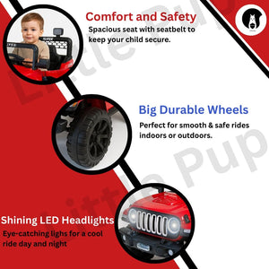 Electric Ride-On Car | Battery Operated Jeep for Kids 1-6 Years
