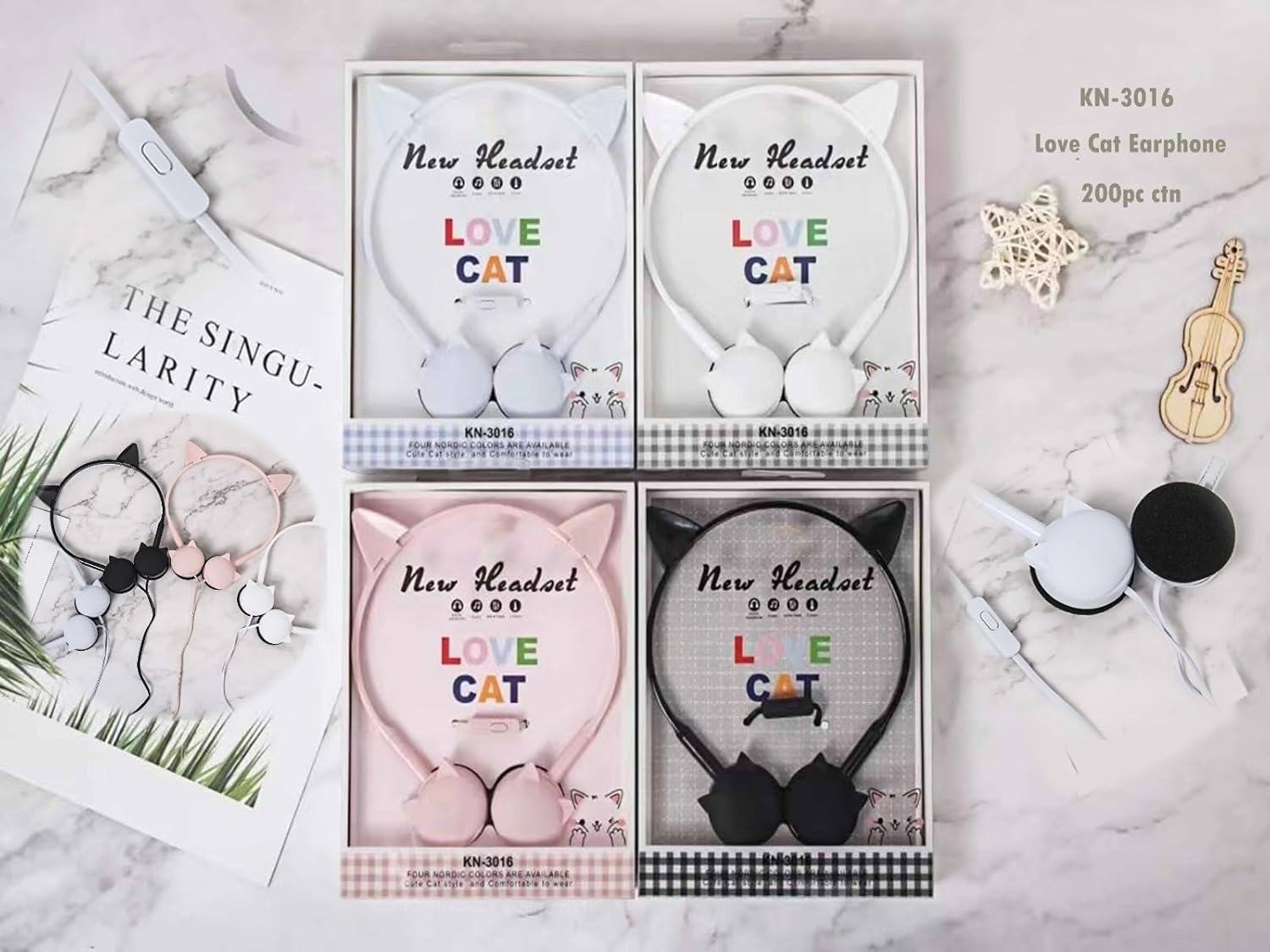 Kids' Love Cat Wired Headphones: Available in various colors with cute cat ear details. Comfortable and fun.
www.usmile.toys