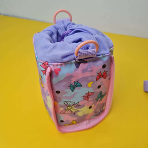 Space adventure tiffin and bottle carrier for school, in blue and orange. www.usmile.toys