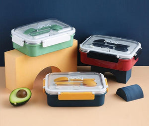 Insulated Stainless Steel Bento Lunch Box: Three sections, includes spoon and fork. Ideal for kids' food storage.
www.usmile.toys