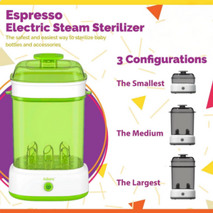 MEE MEE Advanced Espresso Electric Steam Baby Bottle Sterilizer Machine with 1 Year Warranty– Universal Sterilizer for Feeding Bottles: Plastic + Glass + Pacifiers + Breast Pump Parts
www.usmile.toys