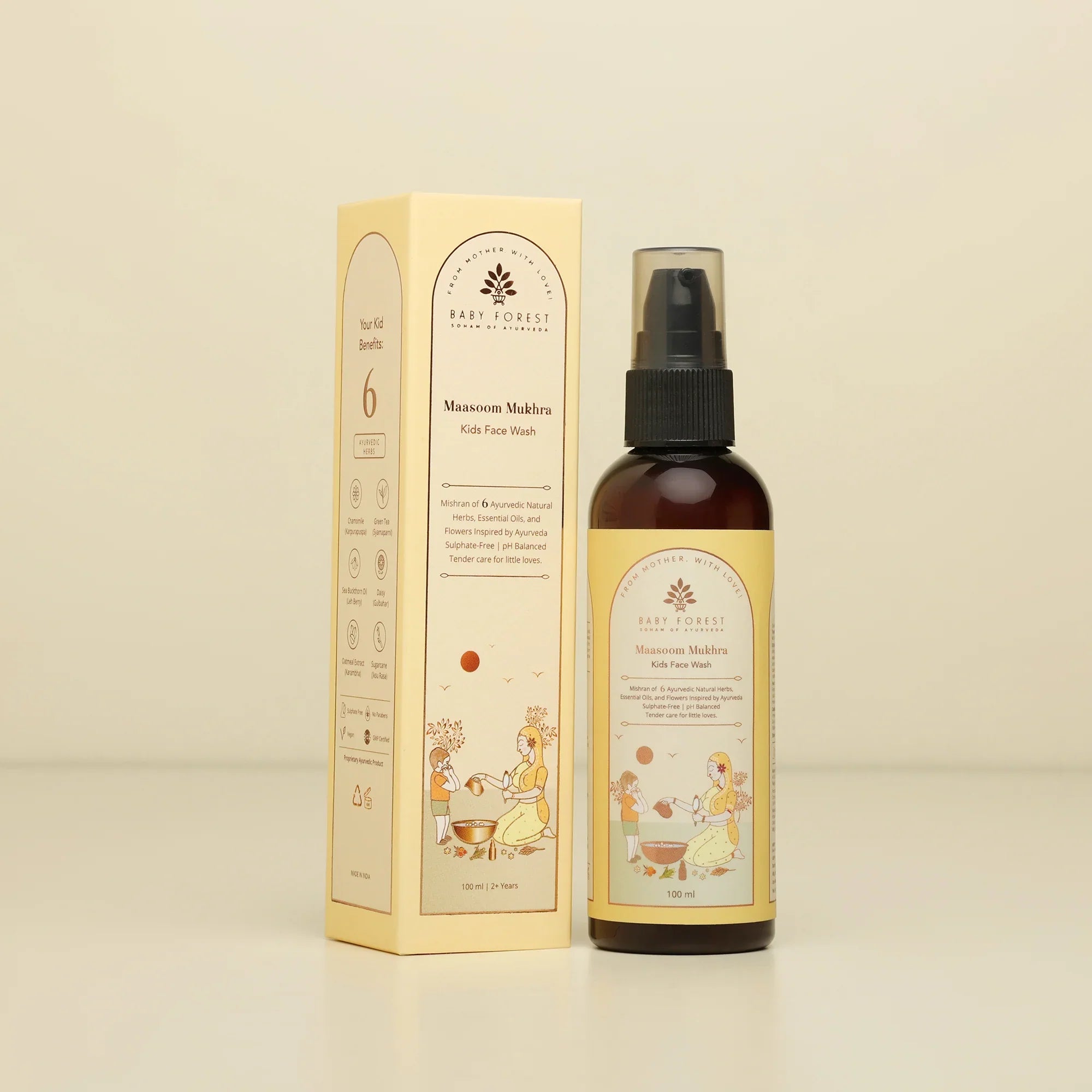 Maasoom Mukhra Ayurvedic Kids Face Wash