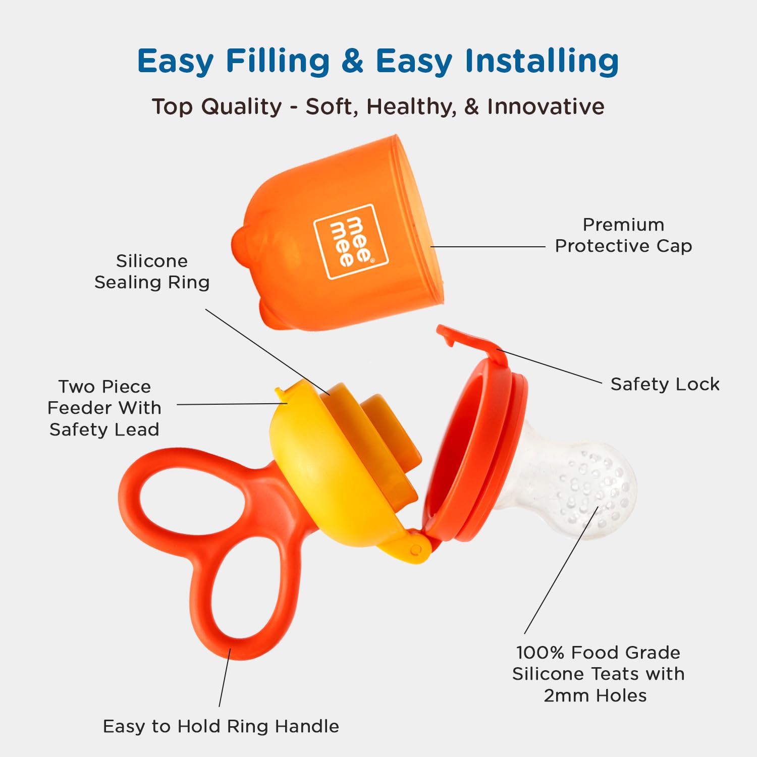 Mee Mee Advanced Fruit & Food Nutritional Baby Feeder | BPA-Free | Ideal for Babies 6 to 12 Months Old | Enhance Feeding Experience with Baby Grip Feeder (Orange)
www.usmile.toys