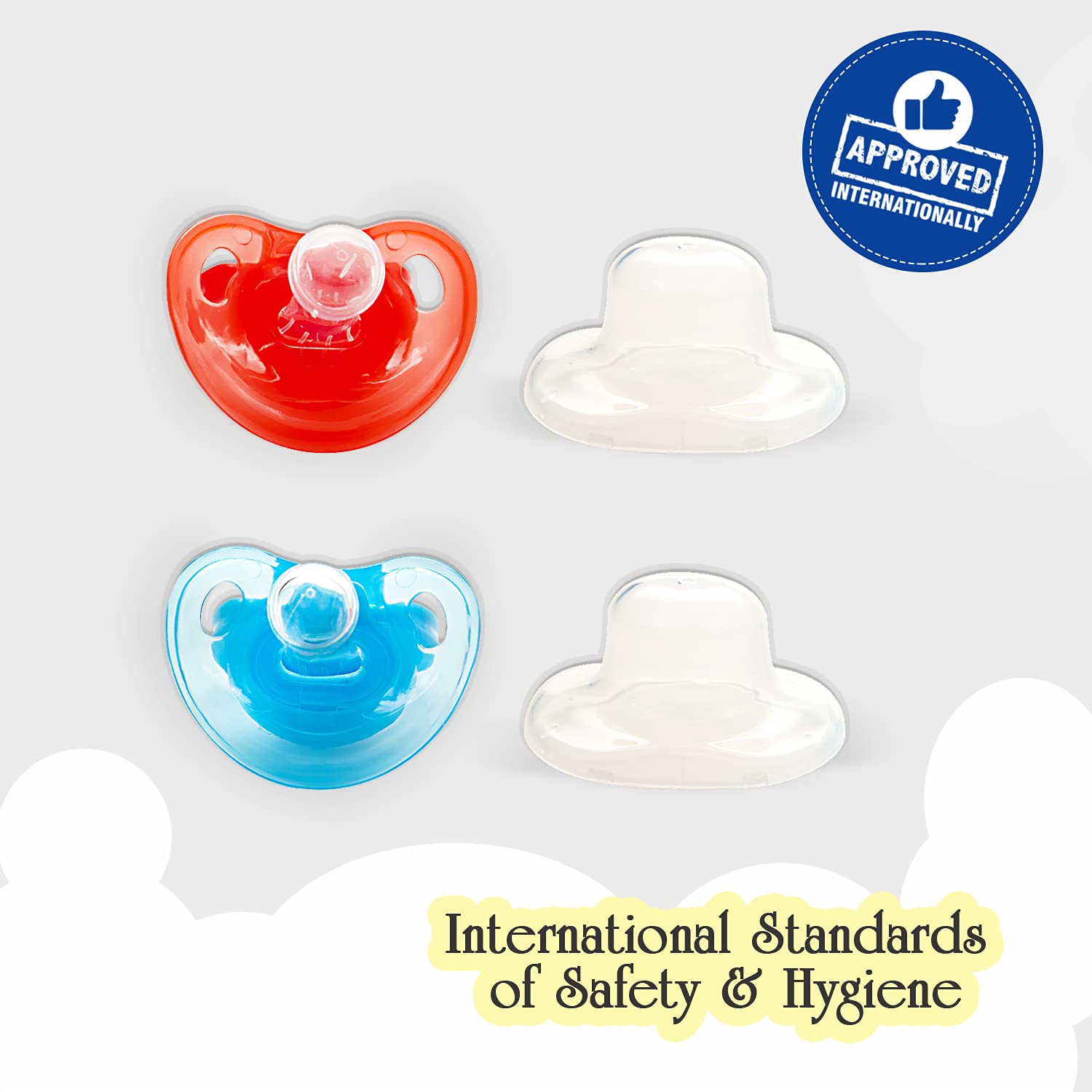 Mee Mee Baby Pacifier Ultra Light Soft Silicone Nipple | 0-6 months+