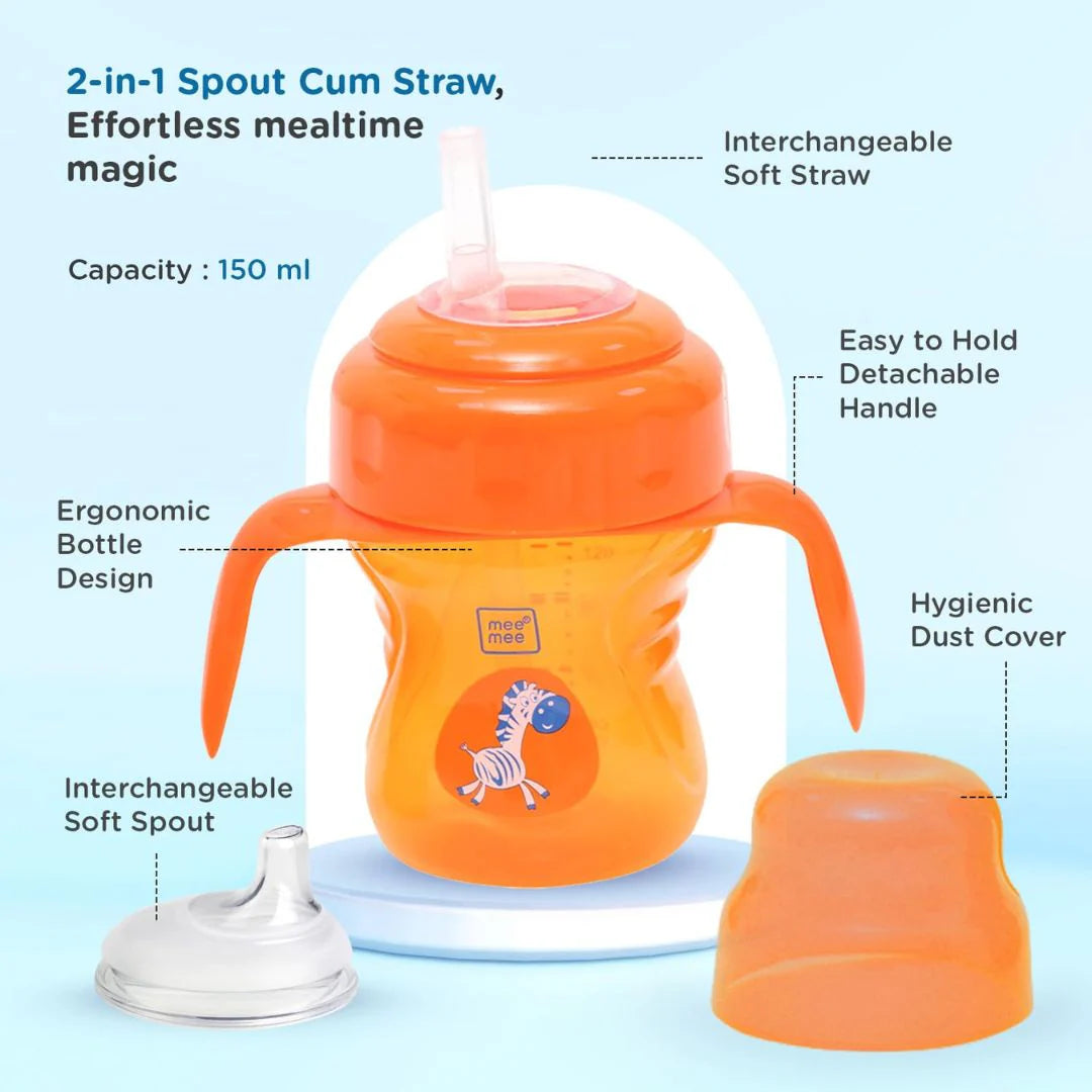 Mee Mee Baby Trainer Sippy Cup | Soft Spout, Leakproof Sipper for Toddlers