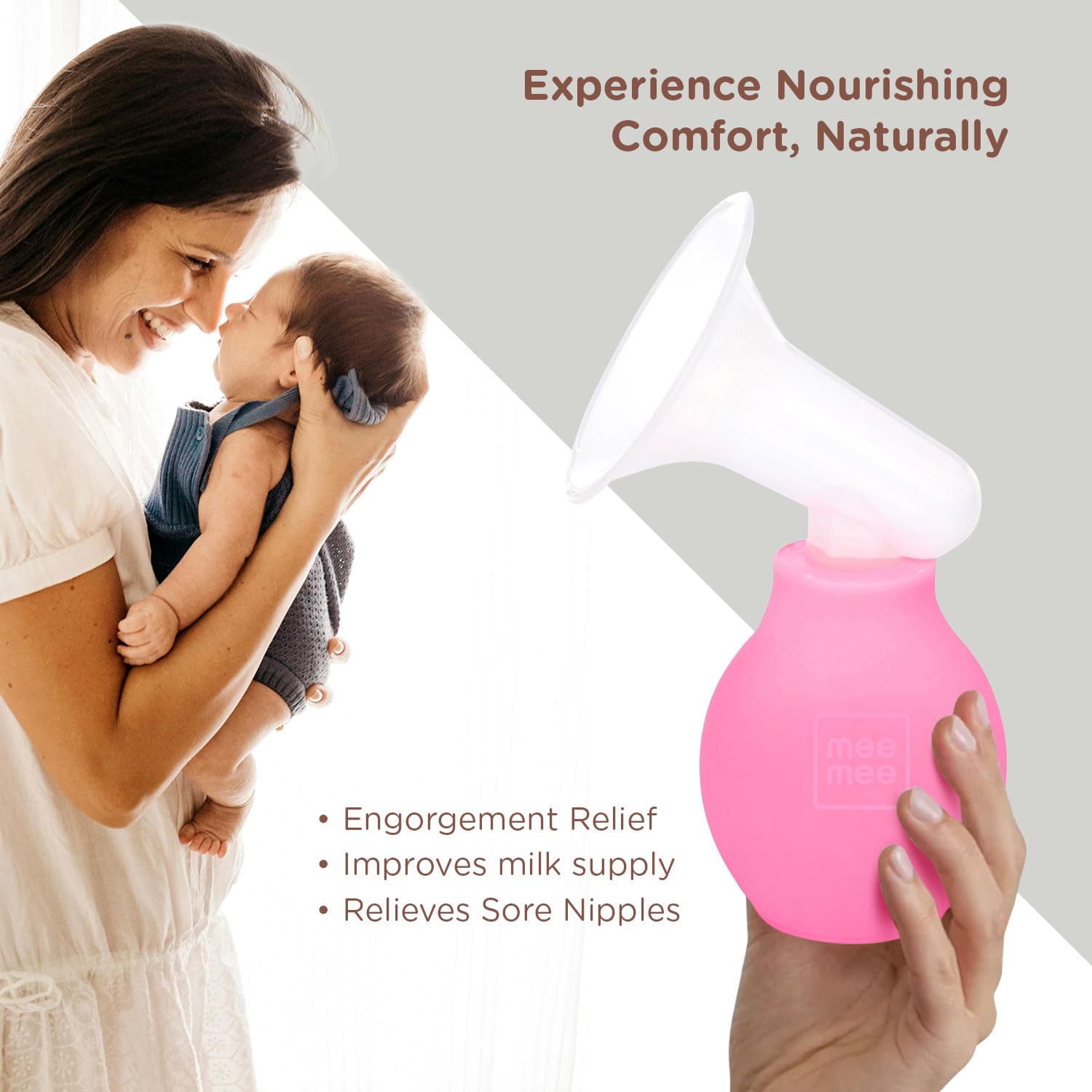 Mee Mee Breast Pump | Travel Friendly Manual Breast Pump