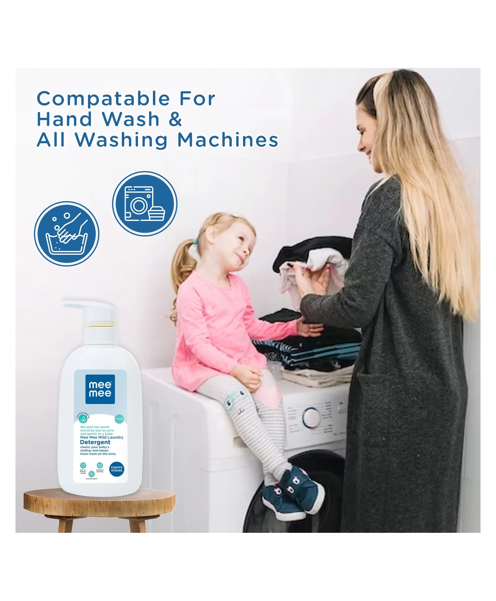 Mee Mee Mild Baby Liquid Laundry Detergent Bottle | 300 ml
www.usmile.toys