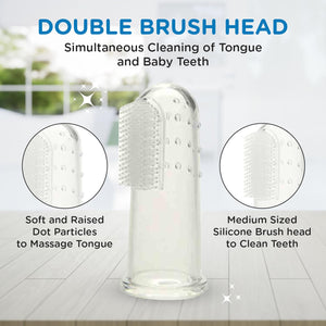 Mee Mee Unqiue Baby Silicone Finger Brush | Teeth/Gum Cleaning of Kids