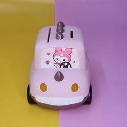 Cute Car-Shaped Metal Money Box for Kids – Fun & Secure Piggy Bank with Lock & Key | Adorable Cartoon Dino & Bunny Designs | Perfect Return Gift for Birthdays, Parties & Special Occasions | Durable & Stylish Savings Box | Available at www.usmile.toys