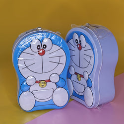Metal Money Box with Lock & Key For Kids - Doraemon Shaped