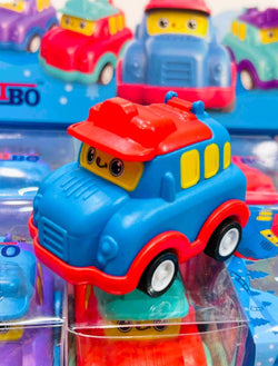 Fun and playful car-shaped pencil sharpeners with built-in erasers – ideal for school and gifting.