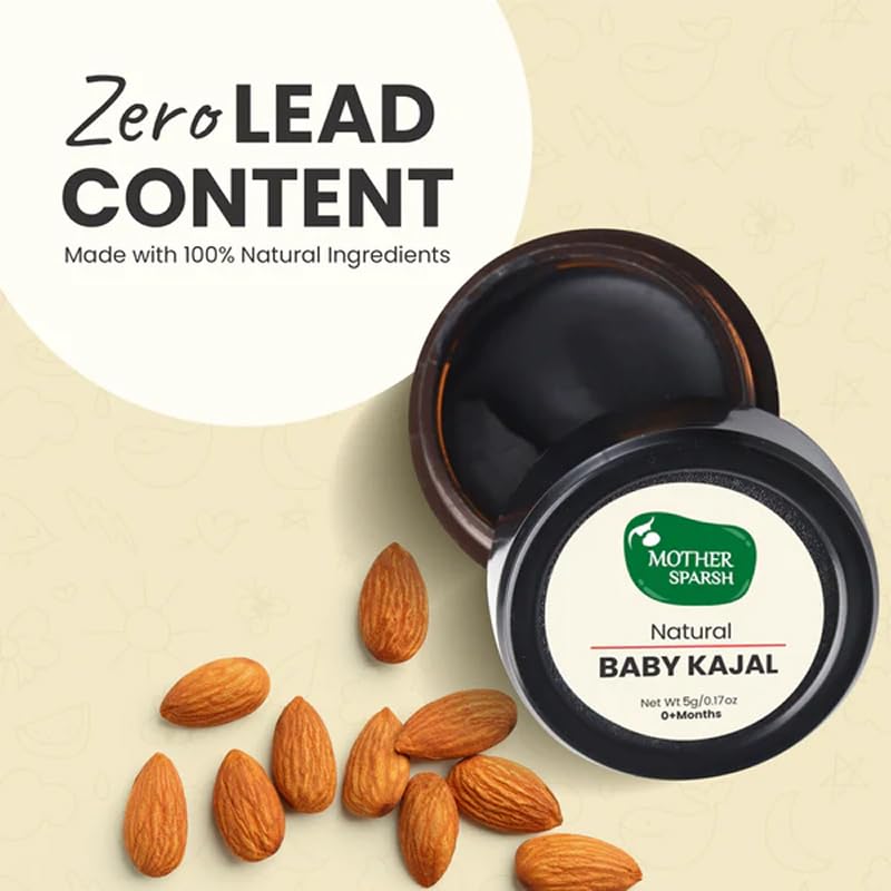 Mother Sparsh Natural Baby Kajal with Lead & Irritation Free | 5g