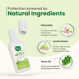 Mother Sparsh Natural Mosquito Repellent Fabric Roll-on for Babies-12ml