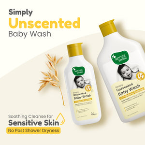 Mother Sparsh Simply Unscented Baby Wash Natural Oatmeal | 200ml