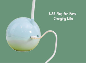 Colorful 3-in-1 multipurpose study desk lamps for kids, Jolly Silly collection, featuring astronaut, dinosaur, bunny, and hamster character designs, ideal for children's rooms." www.usmile.toys