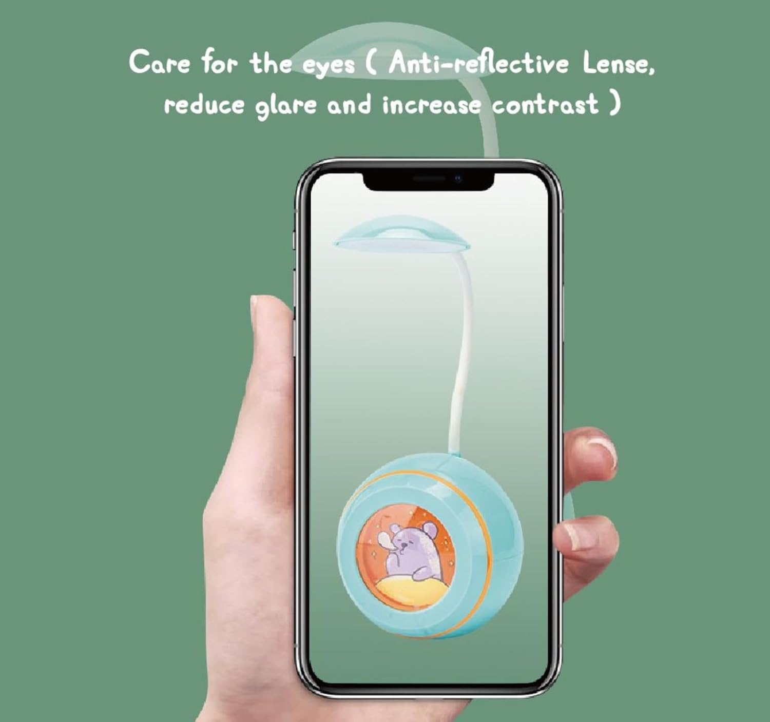 Set of four modern kids' desk lamps, 3-in-1 design, Jolly Silly theme, featuring adjustable neck and round base with fun animal graphics, great for children's study areas." www.usmile.toys