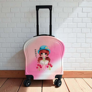 This is very descriptive, capturing the color ("pink"), the character type ("rabbit"), the theme ("galaxy," "PLANET"), and the item type ("trolley bag," "kids"). It also includes your brand name. This is great for users searching for character luggage or specific colors. www.usmile.toys