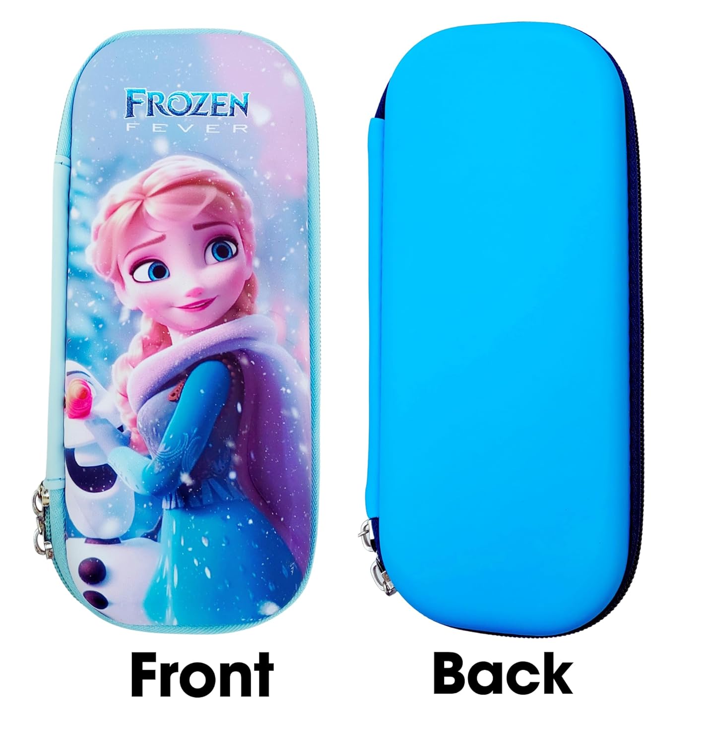 Stylish Frozen Fever Elsa pencil box pouch for kids, a premium single chain stationery organizer for school and fans in www.usmile.toys