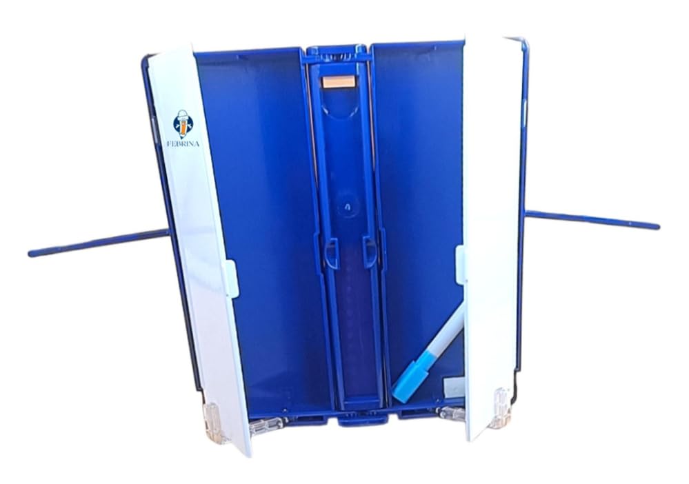 Blue pencil case for kids with a detailed astronaut illustration and 'SPACE Travel' text, featuring a foldable section that transforms into a book stand www.usmile.toys