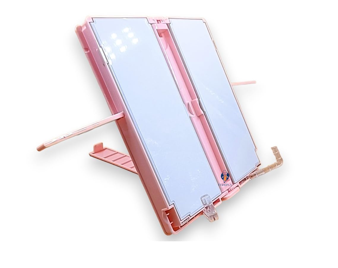 Pencil case featuring a girl holding a book and 'Happy Every Day' text, with a foldable book stand function www.usmile.toys