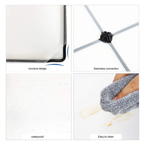 White and black plastic baby wardrobe collapsible storage rack with 8 cubes, featuring famous world monument designs like Eiffel Tower and Tower Bridge. www.usmile.toys