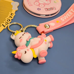 Unicorn Pop It Purse set, a delightful combination of a trendy sensory toy and a cute accessory, perfect for little unicorn lovers! This set, likely featured on www.usmile.toys for its fun