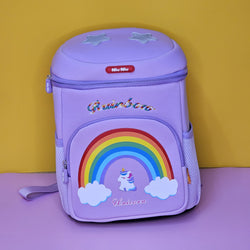 Cute unicorn and rainbow school bag for children – lightweight, durable, and secure