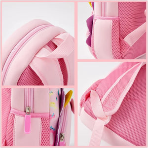 Cute Children's Backpack for Picnic: Pink polyester with adorable prints. Ideal for snacks and small items.
www.usmile.toys