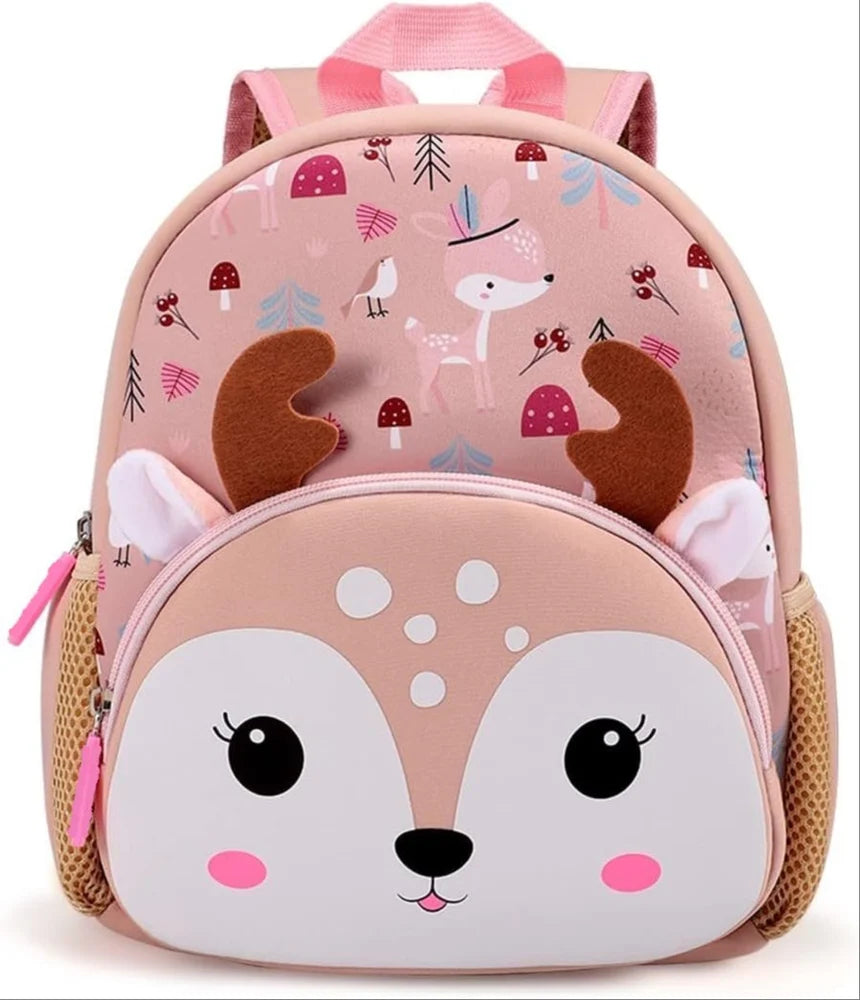 Cute Children's Backpack for Picnic: Pink polyester with adorable prints. Ideal for snacks and small items.
www.usmile.toys