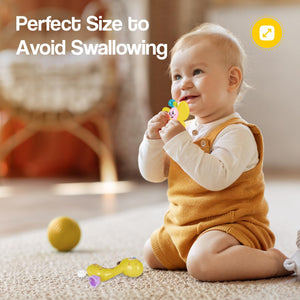 RforRabbit Jingle Safari Infant Kids Rattles 5Pcs Toy Set for Born Baby