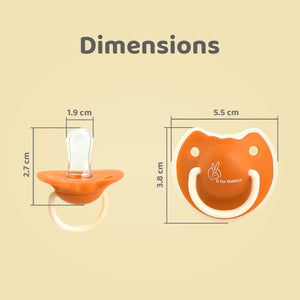 R for Rabbit Baby Tusky Pacifier Ultra Light Soft Silicone Nipple