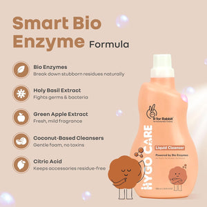 R for Rabbit Hygocare 500ml baby liquid cleanser for washing bottles