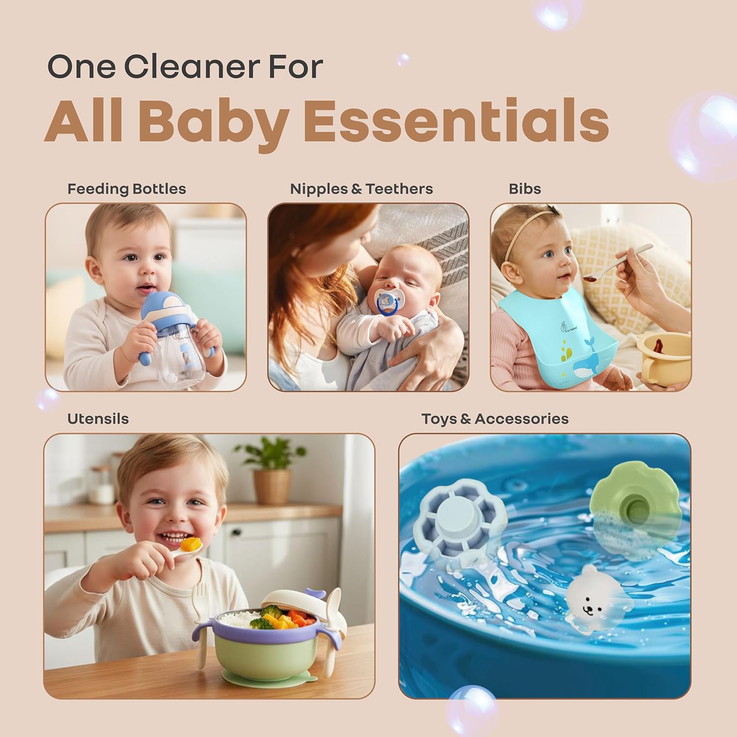 R for Rabbit Hygocare 500ml baby liquid cleanser for washing bottles