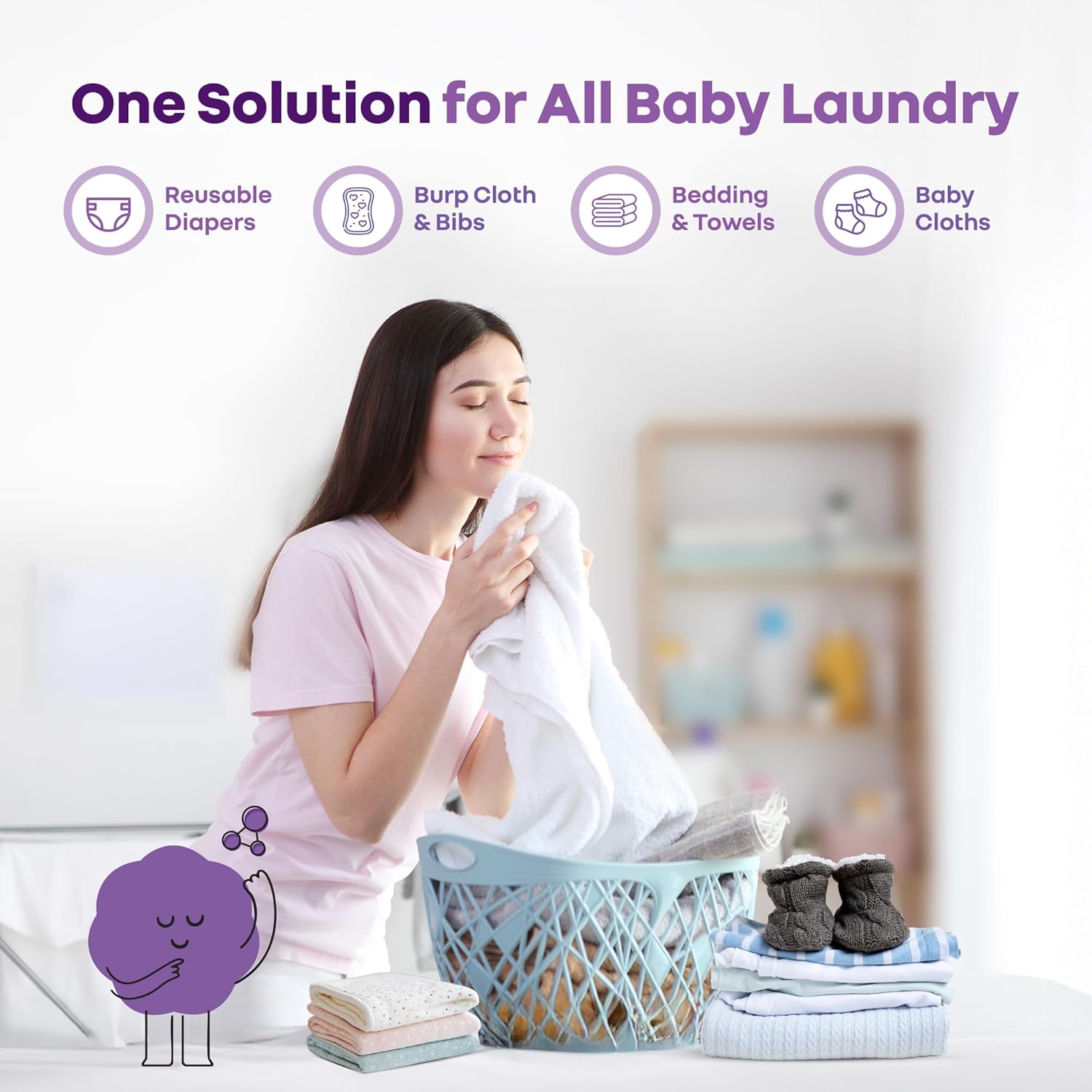 R for Rabbit Hygocare 1000ml | Baby Laundry Liquid Detergent