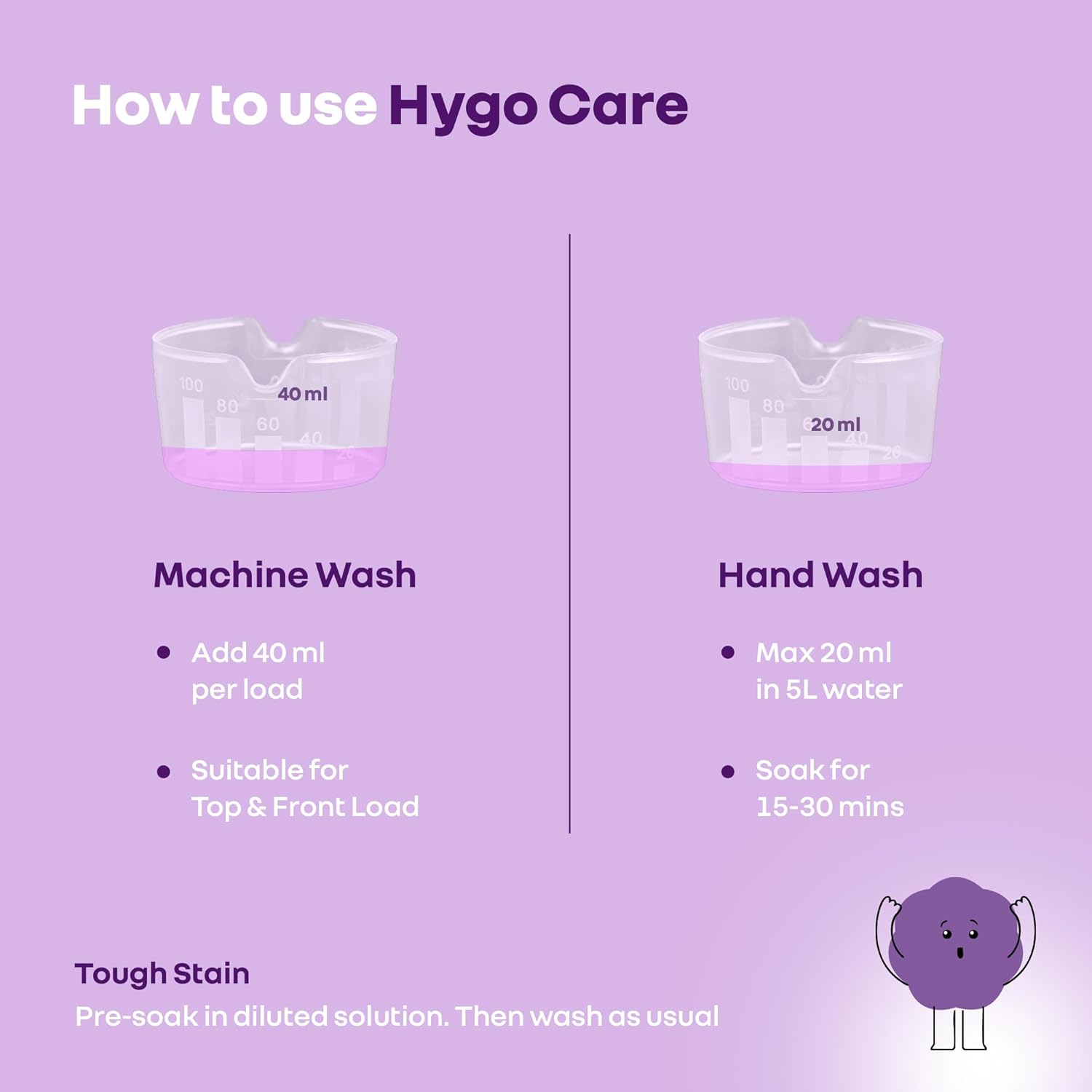 R for Rabbit Hygocare 1000ml | Baby Laundry Liquid Detergent